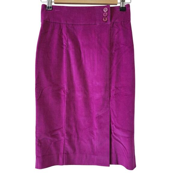 Bebe Pencil Courdory High Waist Form Fitting Fuchsia Pink Skirt Women's Size 2 - Picture 1 of 8